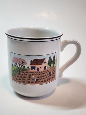 Villeroy and Boch Design Naif Farmers Folk Art Farm 10 oz Coffee Mug